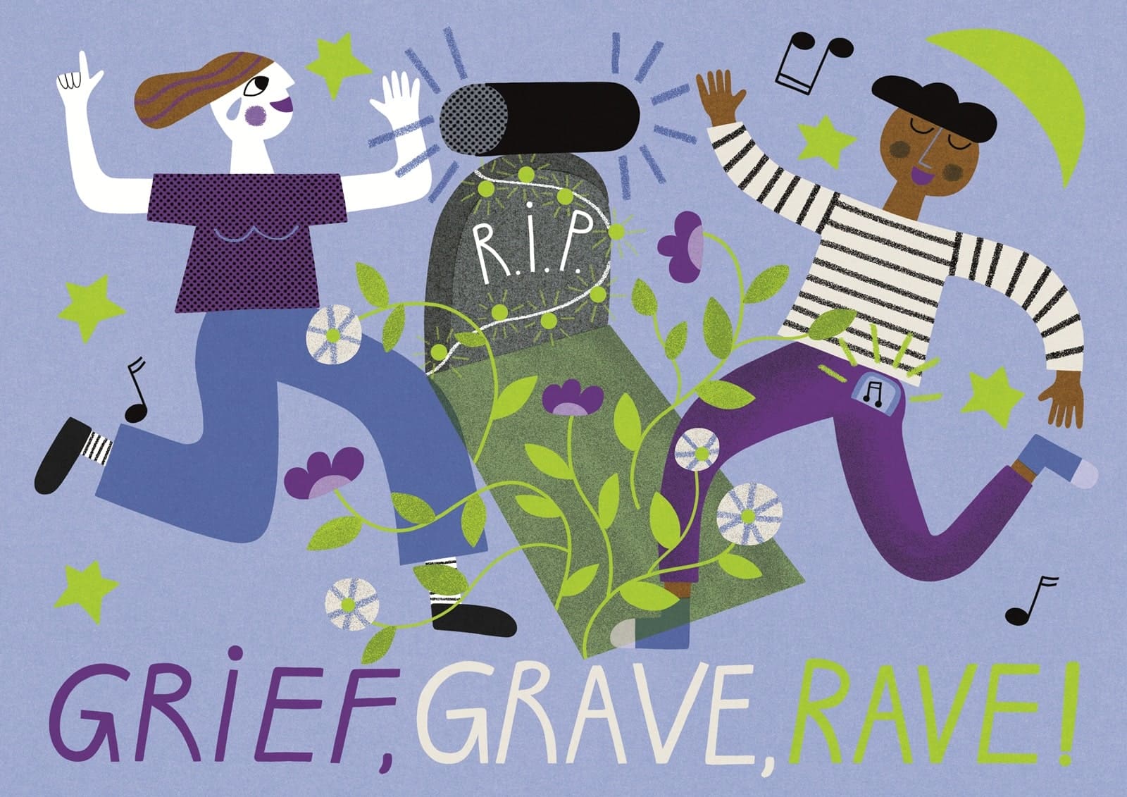 Koelner-Trauer-Treff-Trauer-Taskforce-Trauerwoche-Grief-Grave-Rave-Illustration-Min